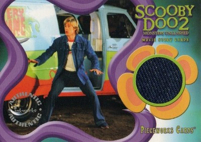 Scooby Doo 2 Monsters Unleashed 2004: PW-3 Fred's Jeans Costume Pieceworks Card