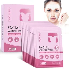 Forehead Wrinkle Patches & Smile Line Patches, Overnight Facial Wrinkle Treatmen