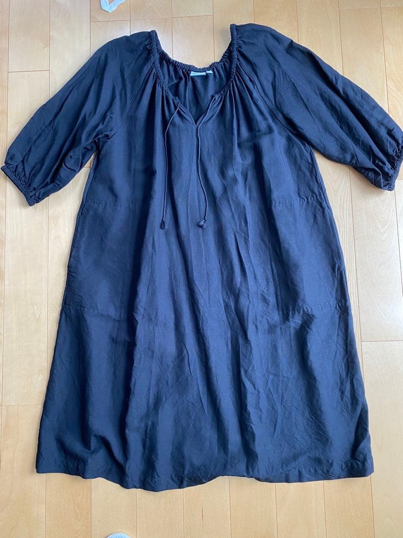 Uniglo x JW Anderson Women Top Half Sleeve Dress Black M Limited Edition VHTF De
