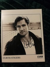 Signed 10x8 CURB Promo Photo Singer CURTIS STIGERS AUTOGRAPH