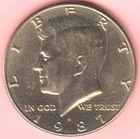 1987P John F. Kennedy Half Dollar  Circulated Coin NIFC