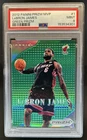 2012-13 Panini Prizm LeBron James Most Valuable Players Prizm Green #1 PSA 9