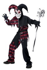 California Costumes Child's Sinister Jester Costume X-Large, Black/Red
