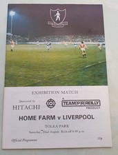 Home Farm V Liverpool Exhibition Match Tolka Park 22/08/81 Programme Ex Cond