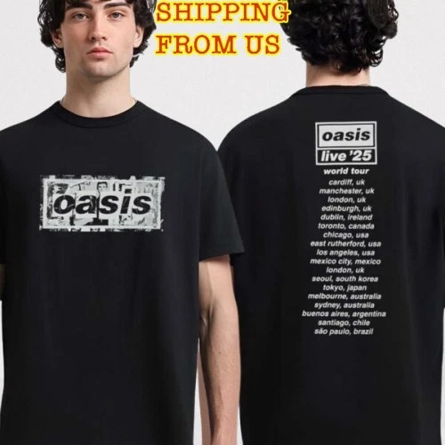 Oasis Tour Shirt In Men's Vintage T-Shirts for sale | eBay