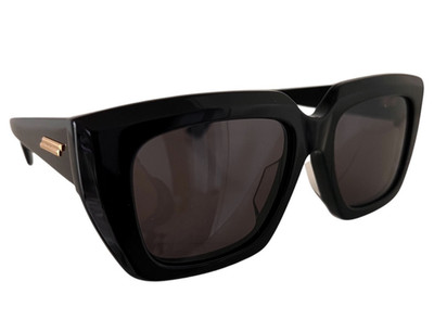 Bottega Veneta Sunglasses Black Tortoiseshell BV1030S geflochtene Sonnenbrille