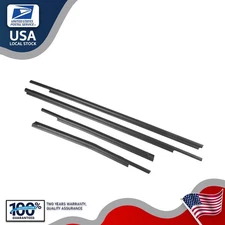 Door Belt Molding Weatherstrip For 2007-2018 Toyota Tundra Double Cab 4pcs US
