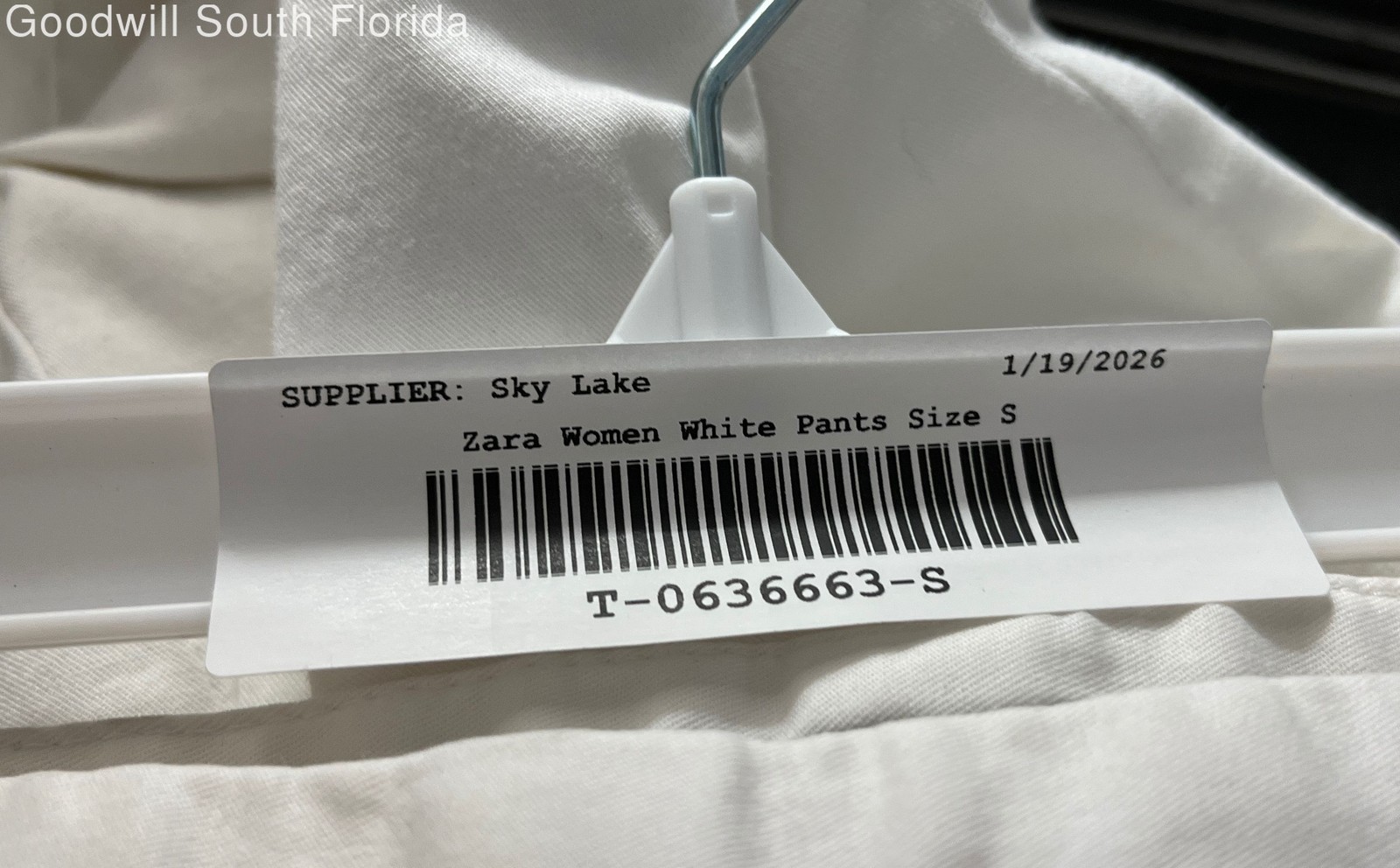 Zara Basic Womens White Flat Front Pockets Skinny… - image 4