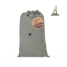 LFH Home Cotton Canvas Large Laundry Bag with Handle, Heavy Duty Dr... Fast Ship