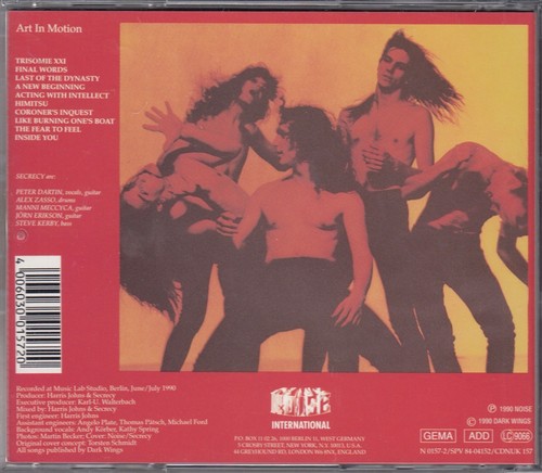 SECRECY Art In Motion CD Album 1990 RAR & WIE NEU Heavy Metal / Speed Metal Hits - Picture 7 of 7