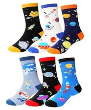Boys Socks Kids Crazy Funny Novelty Gift Silly Cartoon 9-13 Years Space