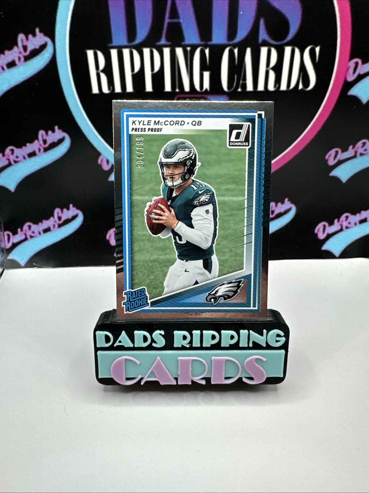 2025 Panini Donruss Kyle McCord Rated Rookie Silver Press Proof /199