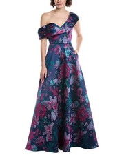 Theia Angelica Midi Dress Women's Blue 8