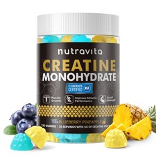 Nutravita NSF Creatine Monohydrate Gummies for Men & Women - Muscle Strength