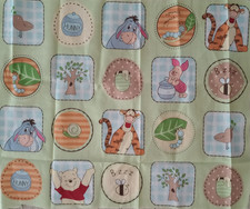 Disney pooh piglet fun fabric 15 x 12 inch 1pc new