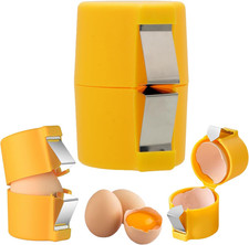 Egg Cracker Tool  Easy Shell Egg Opener  Handheld Egg Seperator Tool  Perfect