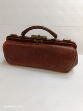 Sac valise medecin ancien Early 1900 S Antique Brown Gladstone Sac Médecin