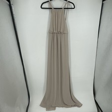 NEW Show Me Your Mumu Amanda Maxi Dress LARGE Halter Bridesmaid Dune Chiffon