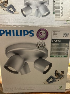 Philips Ledino 3-Strahler LED Deckenleuchten haben eine Markierung an einem der Spots