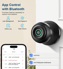 Fingerprint Door Lock, Smart Fingerprint Door Knob with Lock, Biometric Door ...