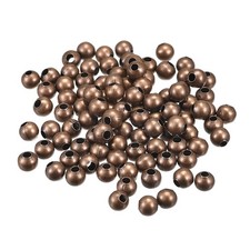 200Pcs 6mm Round Spacer Beads Jewelry Making Spacer Loose Ball Bead Copper