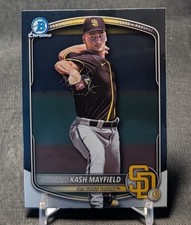 Kash Mayfield Chrome Prospect Rookie RC 2025 Bowman Draft Card #BDC-95 Padres