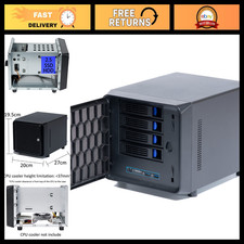 DIY NAS Case 4-Bay + 1 Internal Bay, Hot Swap Backplane, USB 3.0, ITX Chassis