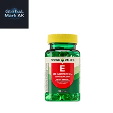 Spring Valley Vitamin E 400 IU 100 Ct | Heart Health Dietary Supplement