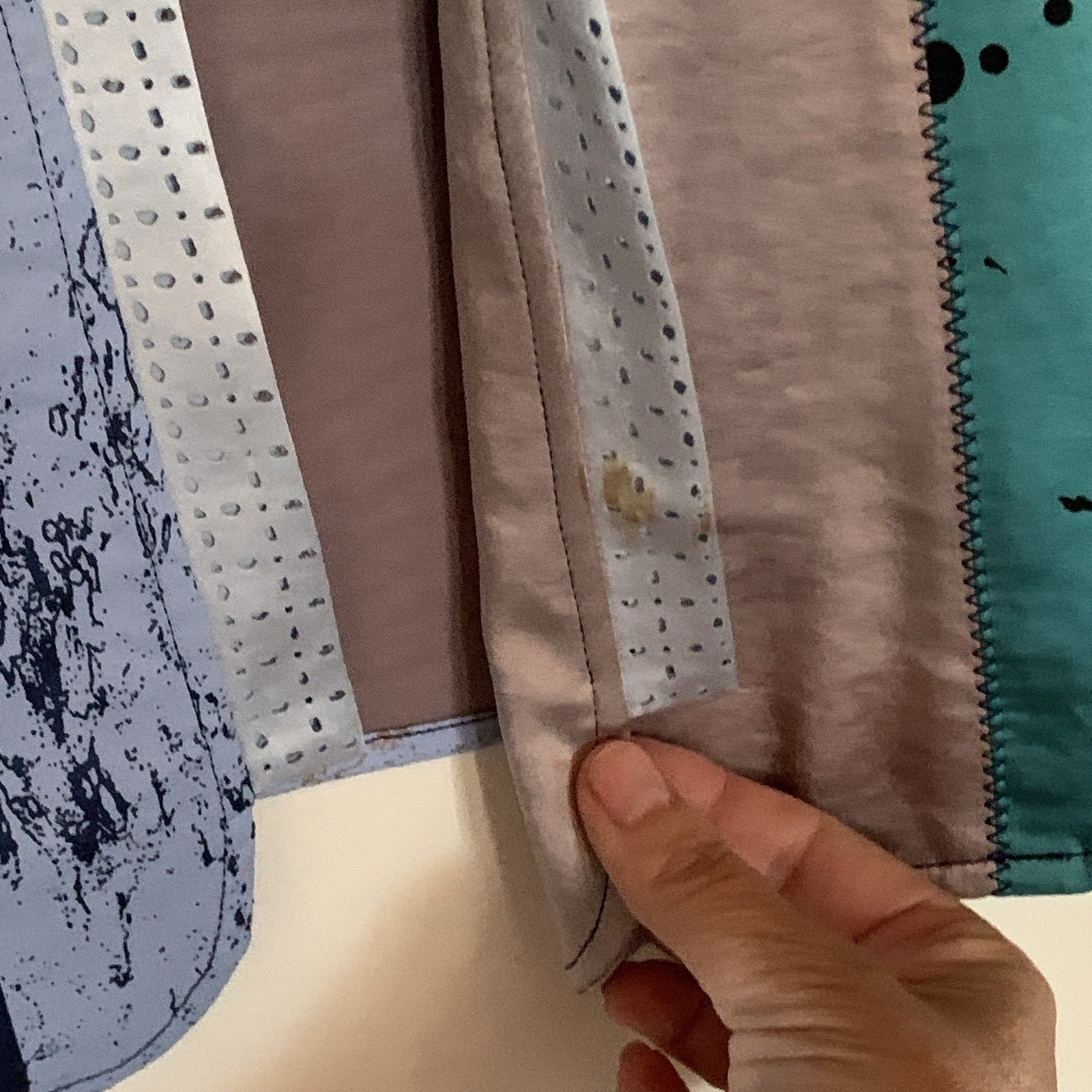 Lemon Grass Wearable Art Patchwork Jacket Silky B… - image 5