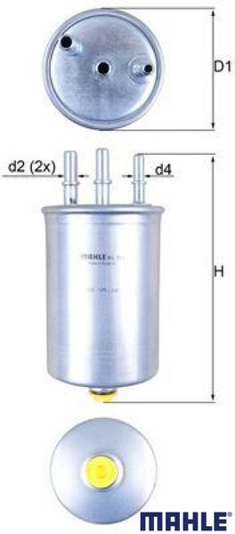 Mahle KL511 Kraftstofffilter Kraftstoffilter FüR Ford-image