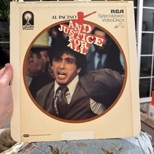 And Justice For All with Al Pacino Selecta Vision CED Video Disk Works