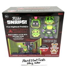 Five Nights At Freddy  s Montgomery Gator Dressing Room Set Figure Snaps FNAF NIB