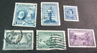 Canada Stamp Scott# 274-277,282-283 Alexander Bell etc 1948-49 Used (283MH) H316