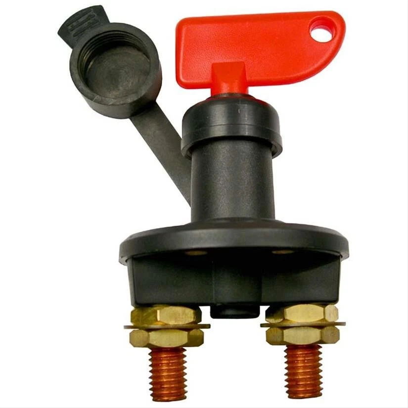 Racing Master Battery Quick Disconnect Cut/Shut Off Safety Switch w/Off On Decal - Image 2 of 3