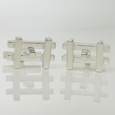 RARE Tiffany & Co Axis Cufflinks by Frank Gehry in Sterling Silver