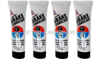 4 TUBES AGS BK-4 SIL GLYDE BRAKE LUBRICANT 4 OZ. TUBES