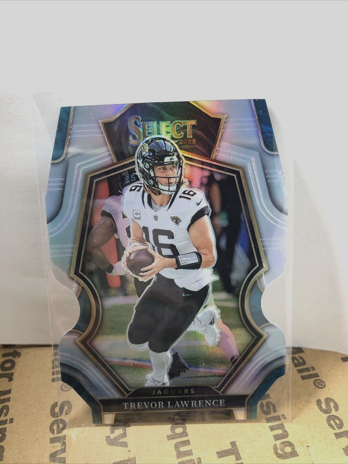 2022 Panini Select #145 Trevor Lawrence PREMIER LEVEL SILVER HOLO Die Cut PRIZM