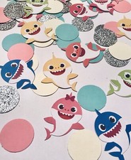 Baby Shark confetti, baby shark table scatter...