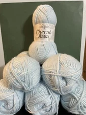 Cherub Aran Yarn By Cascade Yarns.  Lot Of 6 Skeins. 100 G Each. Color # 70 READ
