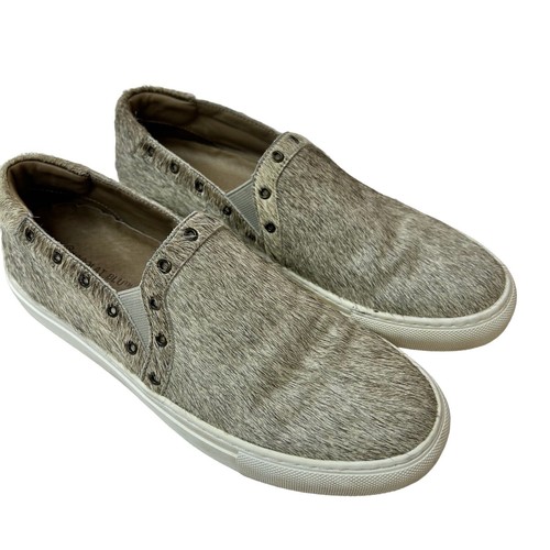 Chocolat Blu Leather Upper Beige Brown Slip On Shoes Womens Size EU 38 US 7.5-8