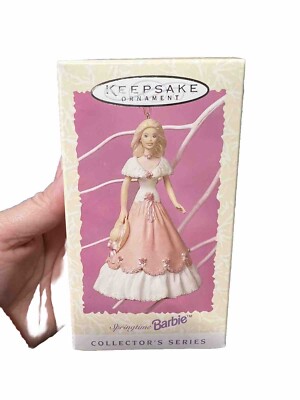 1997 Hallmark Keepsake 3rd Ornament Springtime Barbie Collector's Series NIB