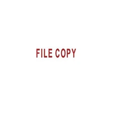 FILE COPY Self-Inking Stamp -Red  - Trodat 4911 - 9/16" x 1-1/2"