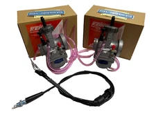 Keihin 34mm 34 mm PJ34 PJ Carburetor Carb Qty 2 Yamaha Banshee YFZ350 With Cable