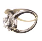 14k white gold 1.81ct VVS2 L Round Natural diamond engagement ring 4.6g vintage — photo 4