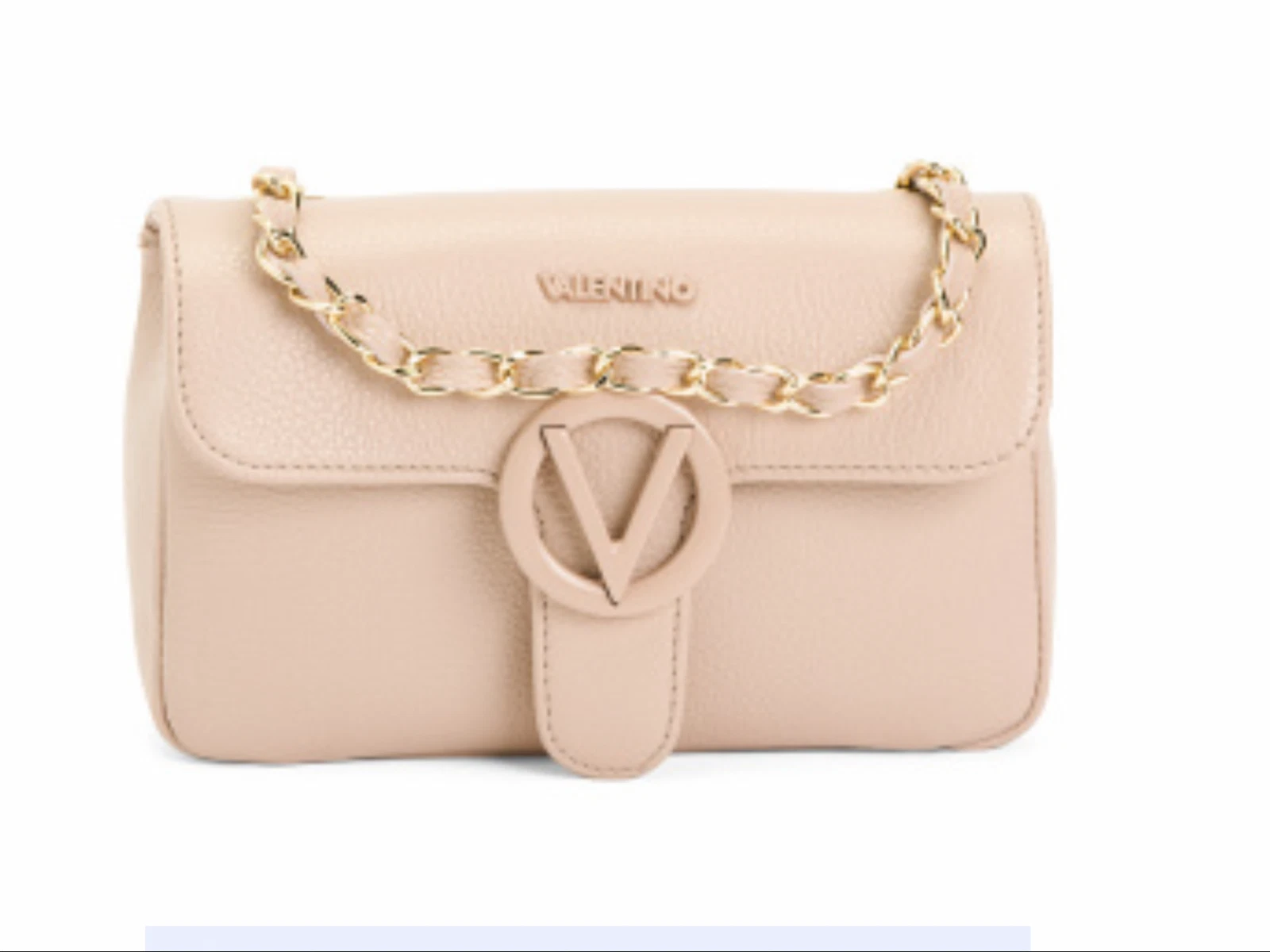 BORSA A TRACOLLA NUOVA CON ETICHETTA 100% AUTENTICA VALENTINO BY MARIO IN PELLE CON PATTA CON CH