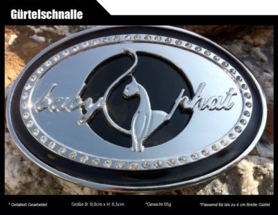 Gürtelschnalle BABY PHAT Kitti Cat Women mit Strass in 3D Buckle 244