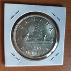 * 1936 Canada  * Silver * One dollar * Georges V*