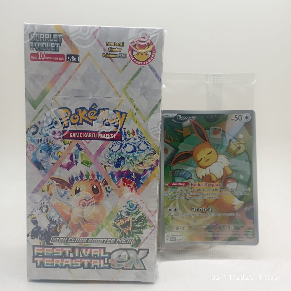 Festival Terastal Pokemon Indonesia Booster Box SV8a Festival Terastal Pokemon Indonesia Booster Box SV8a