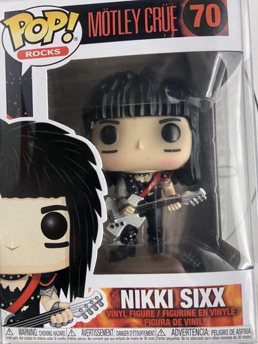 Rocks Funko Pop - Motley Crue - Nikki Sixx #70 Vaulted Rare