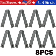8PCS 6" MOD MOLLE PALS Modular Web Gear Replacement Tie Straps Gray